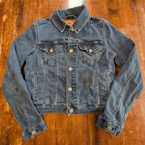 Levi's Denim Jacket Kids Retro Casual Outerwear Classic Unisex Youth Small